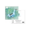 Goose Greeting Card – Spring Meadow Illustration with Daffodils - Image 3