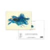 Striking Guinea Fowl Greeting Card – Bold Blue Feathered Bird Art - Image 3