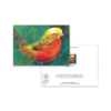 Golden Pheasant Greeting Card – Elegant Exotic Bird with Brushstroke Texture - - Image 3