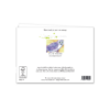 Snowy Night Owl Greeting Card – Magical Bird with Green Eyes on Indigo Sky - Image 3