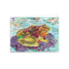 Handcrafted Frog Greeting Card – Colourful Pond Wildlife Art – Blank Inside - Image 4