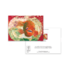 Quirky Orange Fish Greeting Card – Bold Art Collage in Bowl – Humorous Blank Card - Image 3