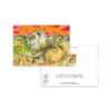 Majestic African Lion Collage Greeting Card – Wildlife Art for All Occasions - Image 3