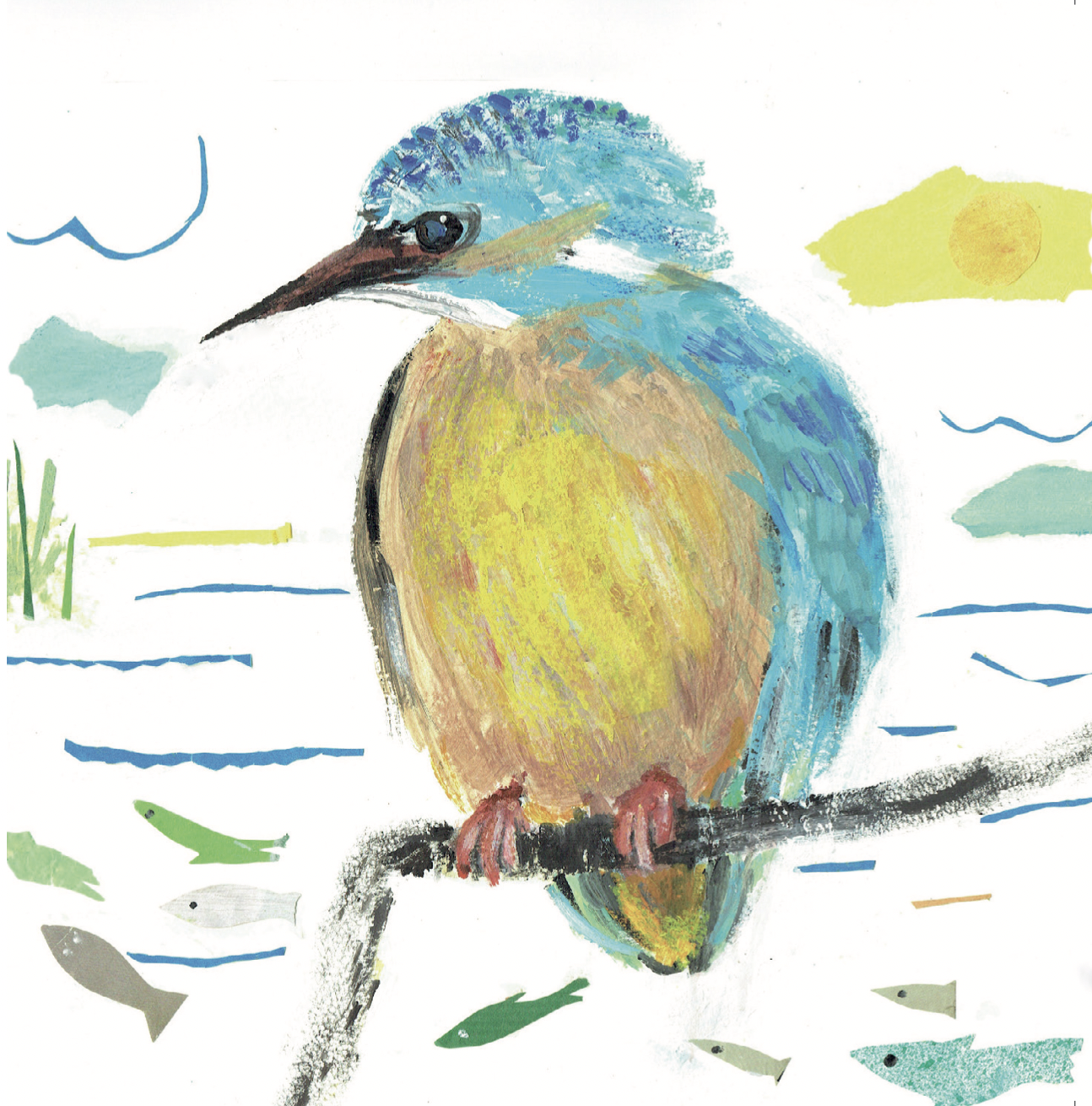 Artists on Cards Ltd Kingfisher-for-website Kingfisher Collage  