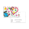 Love in Colour Greeting Card – Vibrant Hearts & Blue Dove Design – Valentine’s, Anniversary or Just Because - Image 3