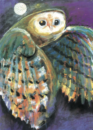 Artists on Cards Ltd SML043-FOR-WEBSITE-OWL-IN-MOONLIGHT-300x420 Night Life  