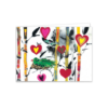 Heart Nest Greeting Card – Sweet Bird with Hearts in a Cosy Whimsical Nest - - Image 2