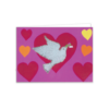 Red Heart Dove Greeting Card – Gentle Symbol of Love with colourful hearts - - Image 4