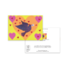 Message from the Heart Greeting Card – Purple Dove with Warm Orange Heart - - Image 3
