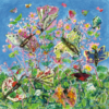 Wild Geranium and Butterflies Collage