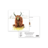 Brogach Highland Cow Greeting Card – Rustic Scottish Animal Art - Image 3
