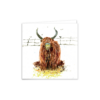 Brogach Highland Cow Greeting Card – Rustic Scottish Animal Art - Image 2