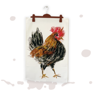 Artists on Cards Ltd 15-300x300 Cockerel Tea Towel  