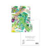 Vibrant Dragonfly Greeting Card – Colourful Mixed Media Insect Art - Image 2