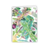 Vibrant Dragonfly Greeting Card – Colourful Mixed Media Insect Art - Image 3