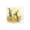 Boxing Hares Greeting Card – Unique Animal Illustration - Image 3