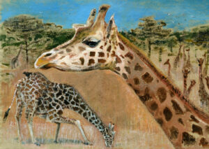 Artists on Cards Ltd 524014de35118UaO0-300x213 Angolan Giraffes  