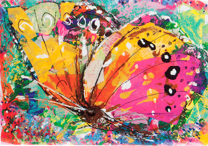 Artists on Cards Ltd brightbutterfly260 Beautiful Butterfly  