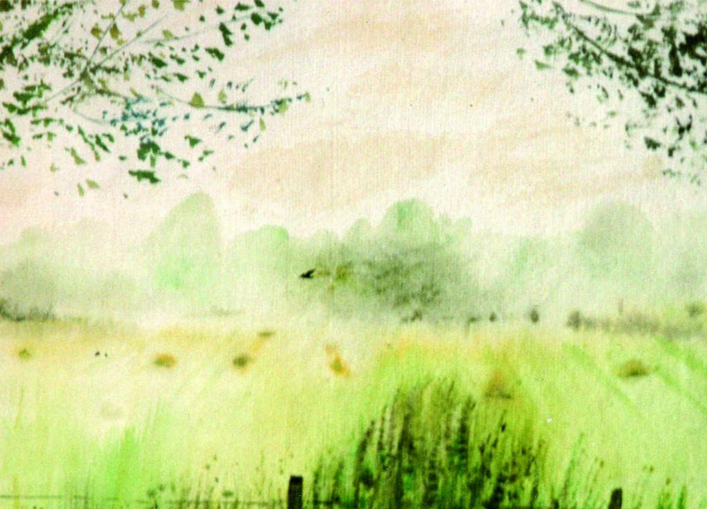 Artists on Cards Ltd earlymorningbirdinmistd070 Early Morning Bird in Mist  