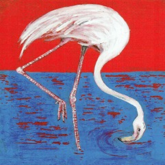 Artists on Cards Ltd flamingo471 Flamingo Dip  