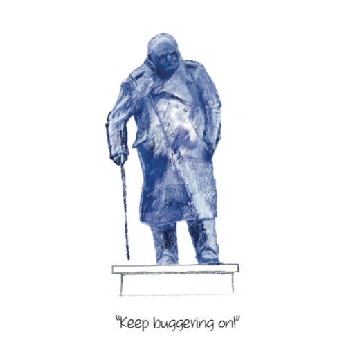 Artists on Cards Ltd keepbuggeringon840 "Keep buggering on!"  