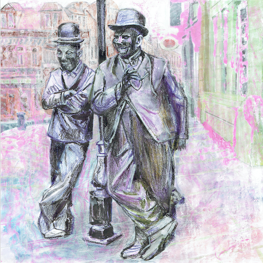 Artists on Cards Ltd laurelandhardyinlondonXRS Laurel and Hardy in London  