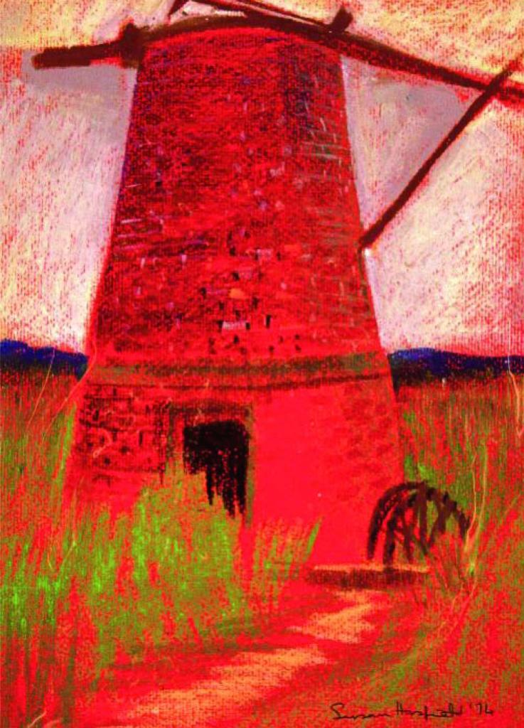 Artists on Cards Ltd oldwindmillwalberswickmarshesizAk Old Windmill, Walberswick Marshes  