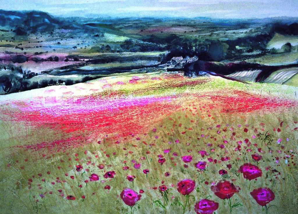 Artists on Cards Ltd poppiesnearpolhilliWeQ Poppies near Polhill  