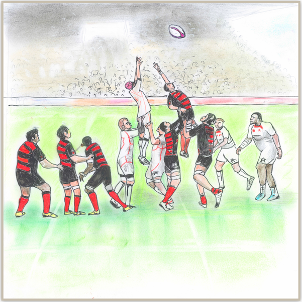 Artists on Cards Ltd thelineoutYLzG The Line-out  