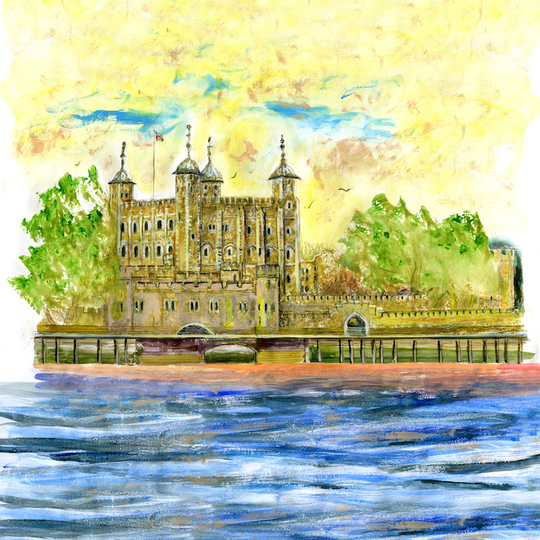 Artists on Cards Ltd thetoweroflondonSp2r The Tower of London  