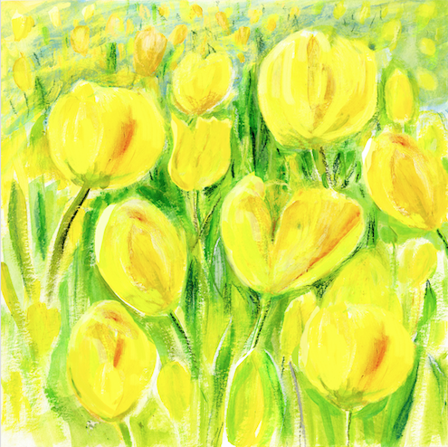Artists on Cards Ltd tulipfieldf7kR Tulip Field  