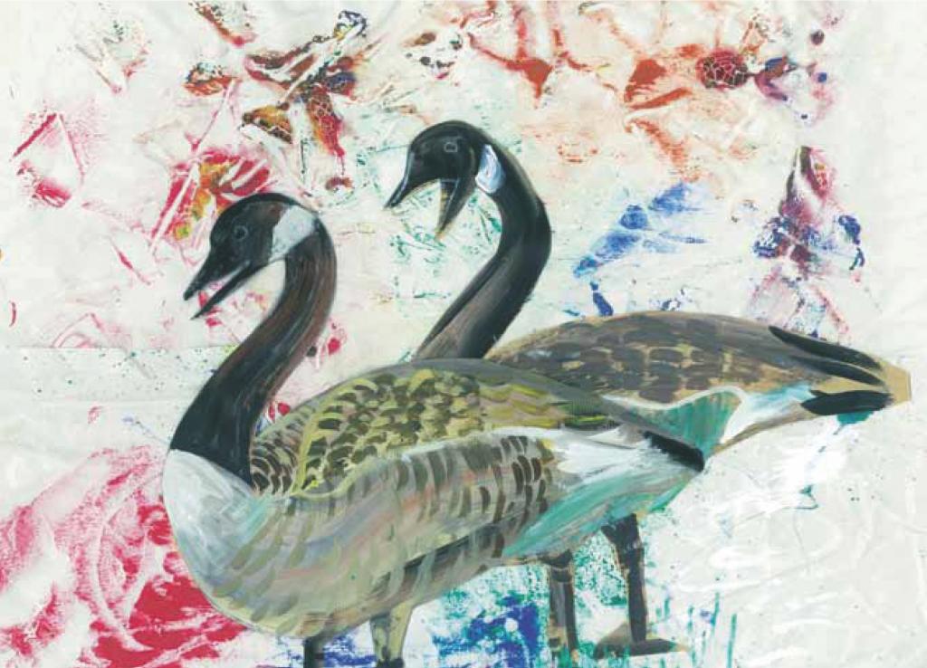 Artists on Cards Ltd twogeeseRlyA Two Geese  