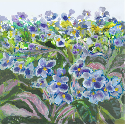 Artists on Cards Ltd violetseB0 Violets  