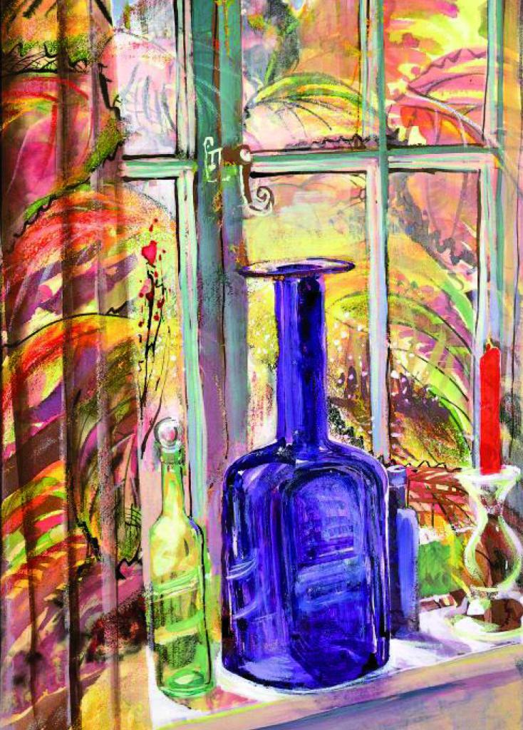 Artists on Cards Ltd windowsillbottlessuffolkeaUt Windowsill Bottles, Suffolk  
