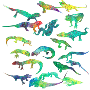 Artists on Cards Ltd SQL560-for-website-300x300 The Little Gecko Collage  