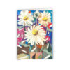 Daisy Collage Greeting Card – Bright White Flowers with Colourful Background - Image 2