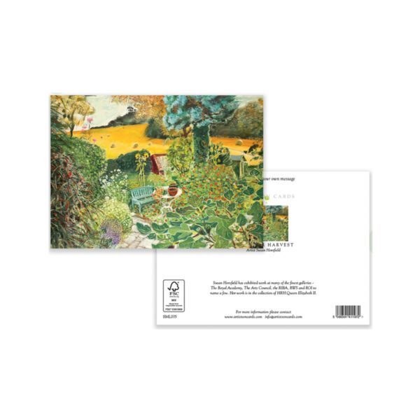 Summer Garden Greeting Card – Countryside View with Wildflowers – Peaceful Nature Scene - Image 3