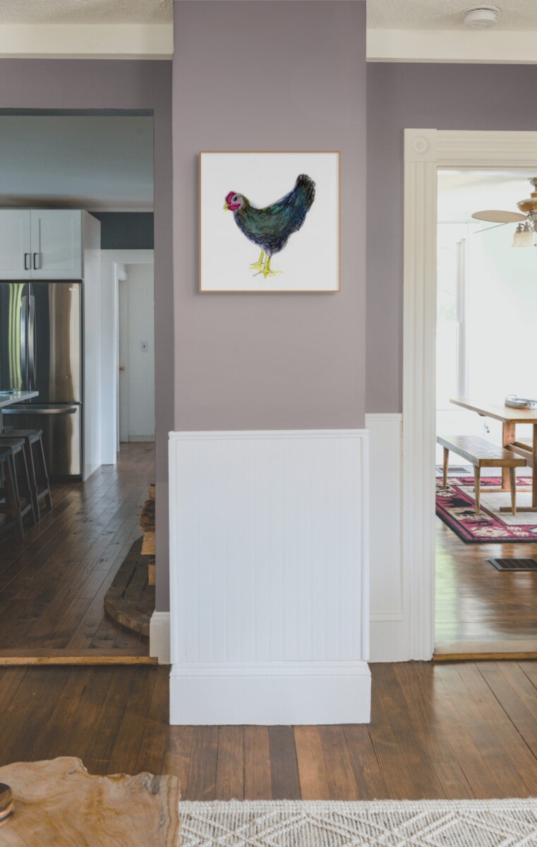 Midnight Hen – Kitchen Wall Art Print - Image 4