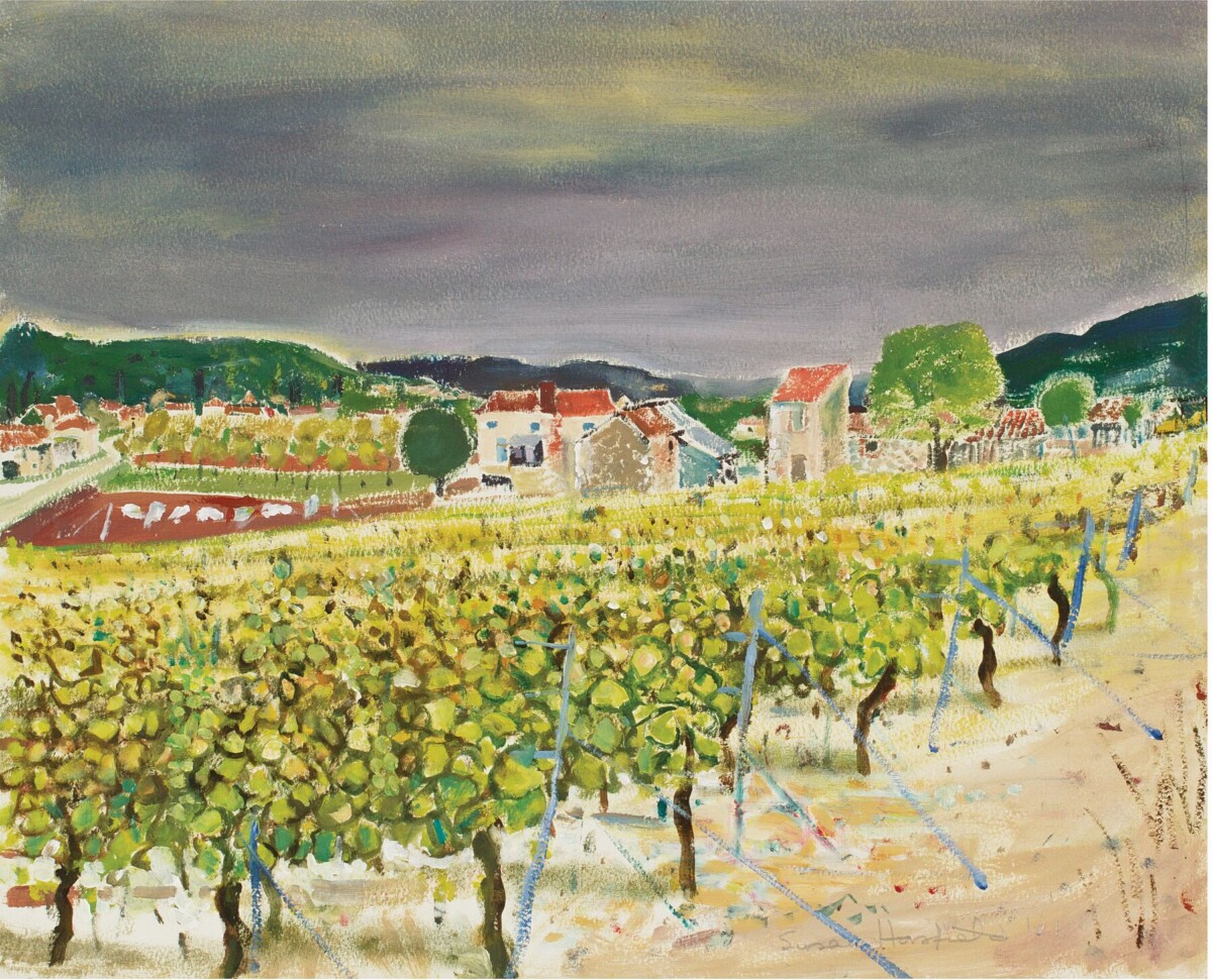 Artists on Cards Ltd b768840015954ea593af02a59a266e03-1 Vineyards in the Var, Provence – Landscape Wall Art Print  