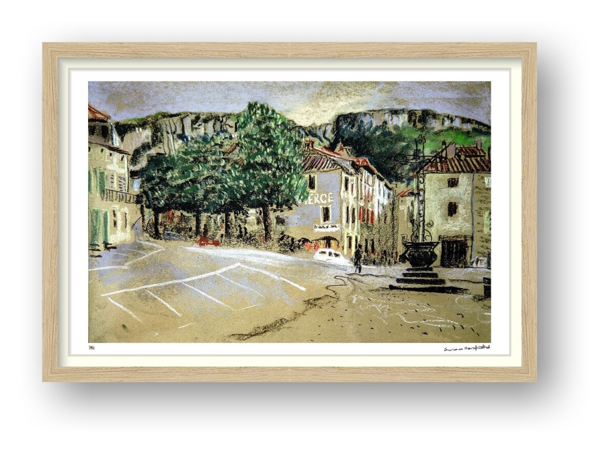 Artists on Cards Ltd 02f0e440-4650-4a0d-85d3-35d094badb70-1 The Centre, Saint-Antonin-Noble-Val – Fine Art Giclée Print  