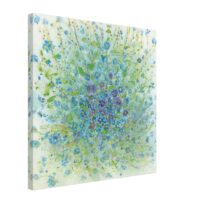 Forget-Me-Nots Canvas Print – Blue Botanical Wall Art – 50 × 50 cm