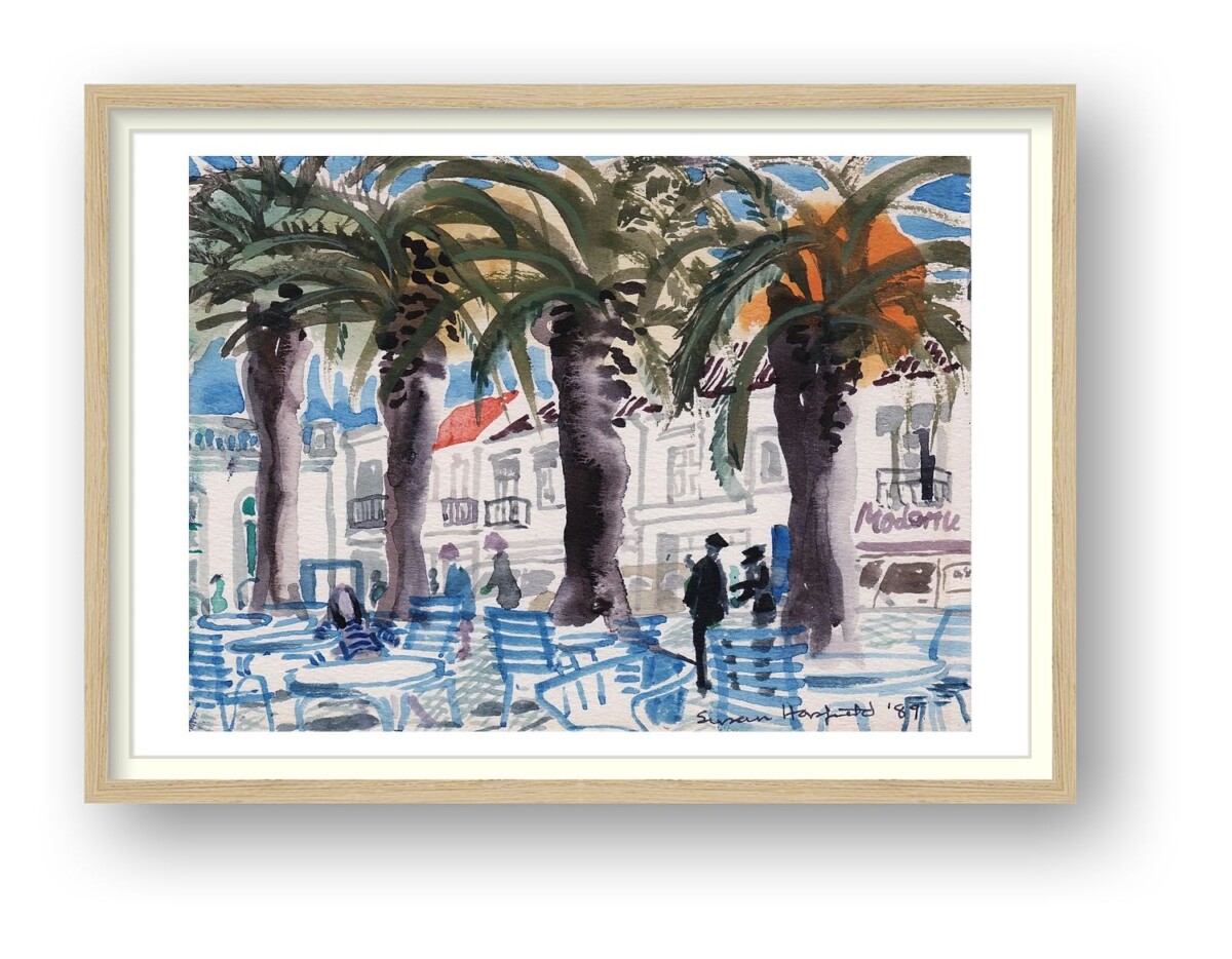 Artists on Cards Ltd 1678e23d-d9be-46f4-9d23-5ec8d9bbc3d0 Tavira Side Street – Fine Art Giclée Watercolour Print  
