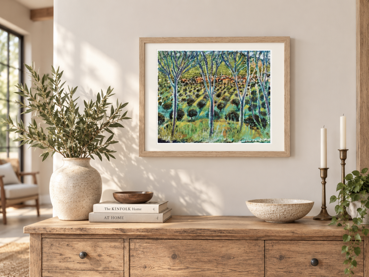 Santa Reparata, Corsican Orchard – Framed Landscape Giclée Print - Image 3