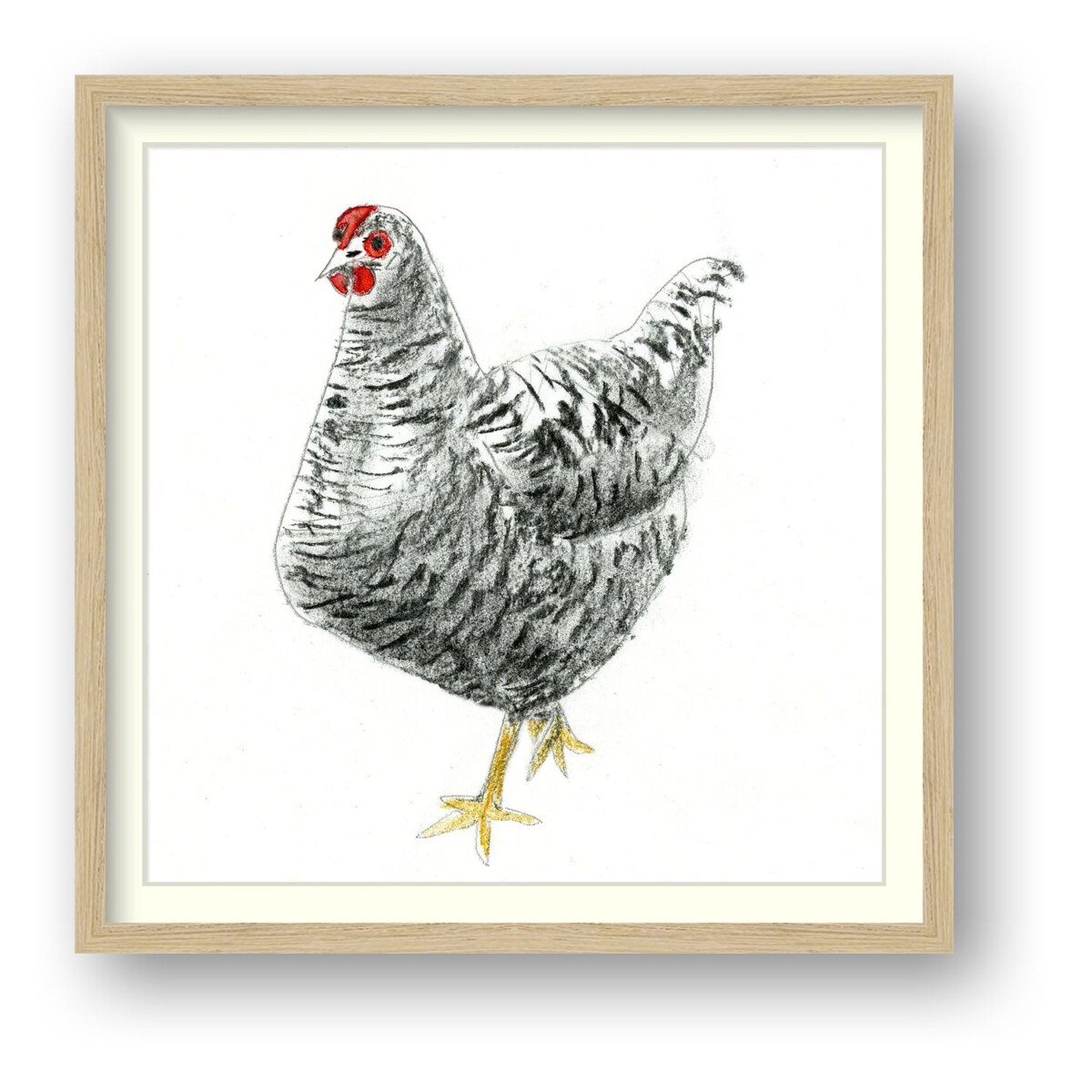 Artists on Cards Ltd f561f7c6-01dc-4a67-915e-fe383bd707e5 Speckled Hen Framed Giclée Print – Susan Horsfield