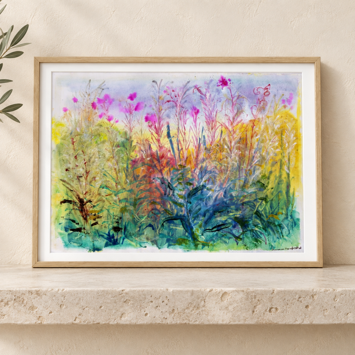 Seeding Willowherb - Botanical GiClee Print - Image 2